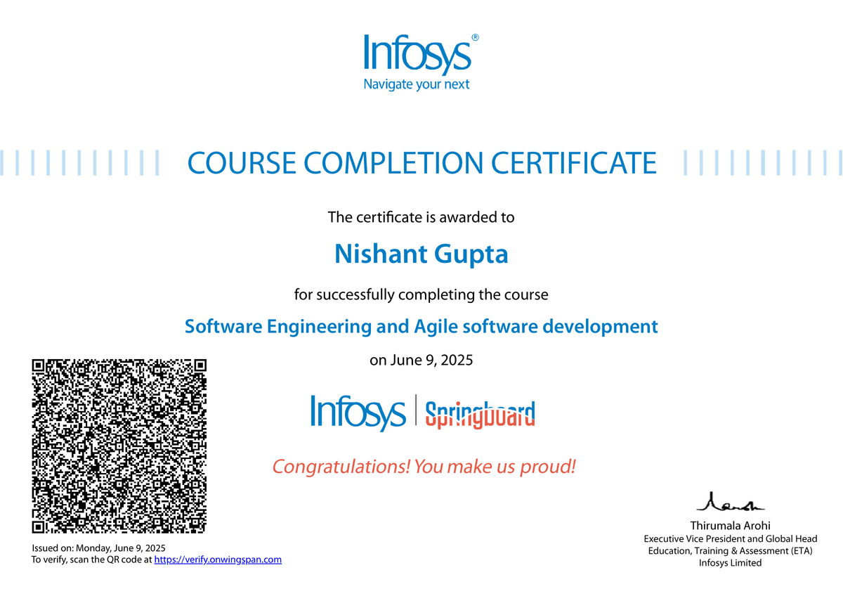 SOFTWARE ENGINEERING AND AGILE SOFTWARE DEVELOPMENT